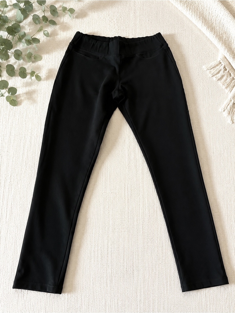 FIG Metro Black Pull-On Stretch Travel Pants